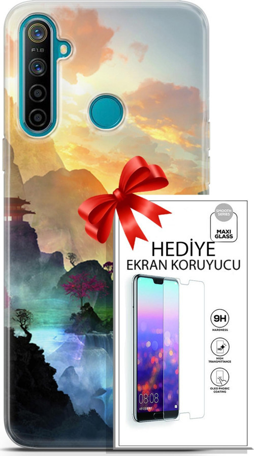 Realme 5İ Kılıf Orijinal Seri Neo 06 Cyclops Koruyucu Kapak Ekran Koruyucu