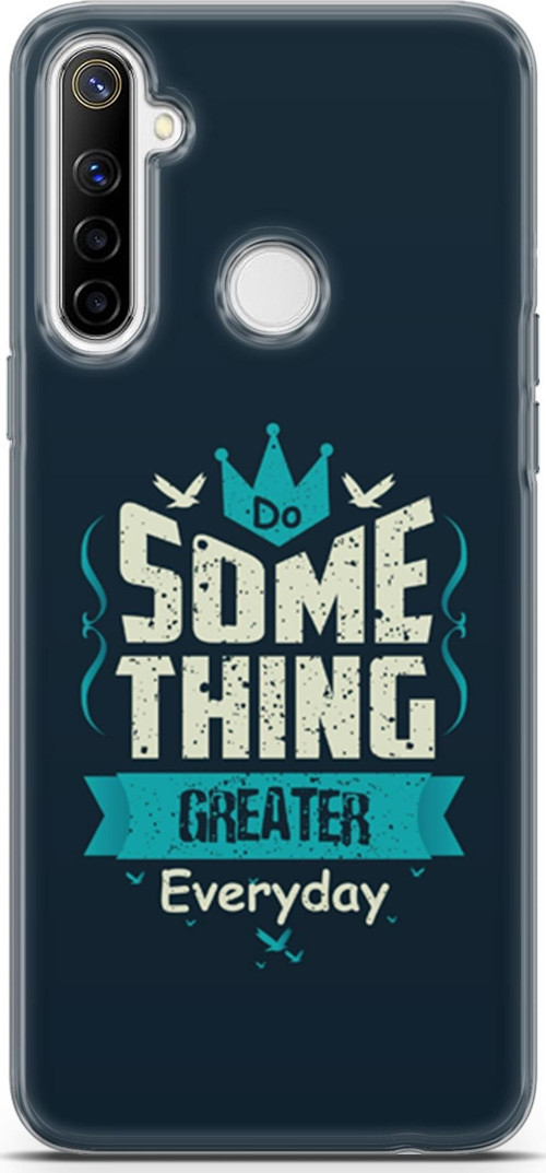 Realme 6İ Kılıf Orijinal Seri Typo 22 Some Thing Greater.. Kap