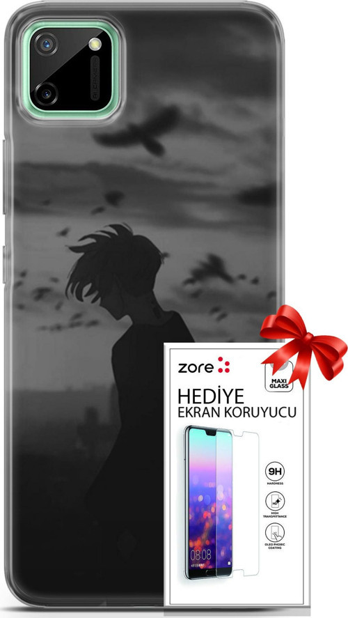Realme C11 Kılıf Orijinal Seri Supers 26 Gambar Anime Soft Kapak + Ekran Koruyucu