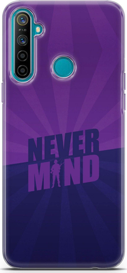 Realme 5İ Kılıf Orijinal Seri Typo 06 Never Mind Koruyucu Kapak