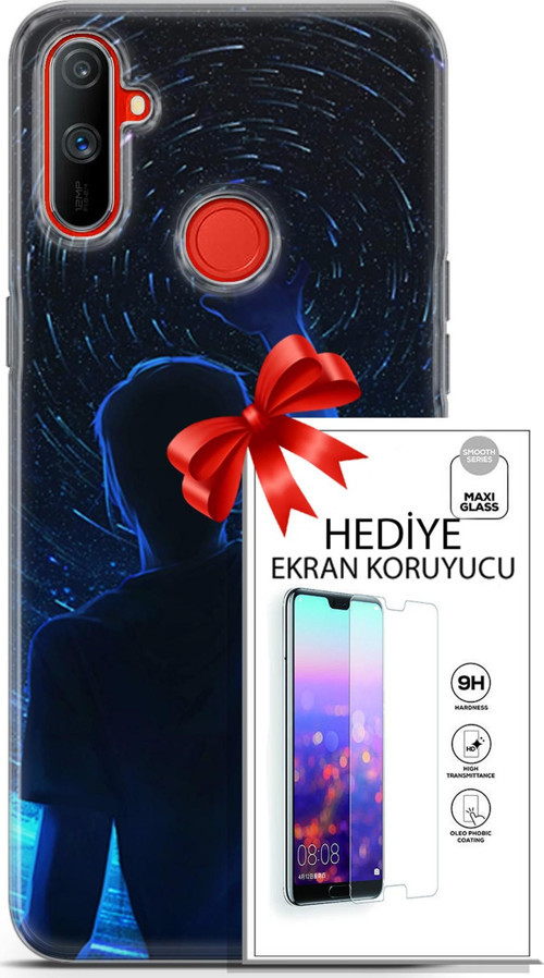 Realme C3 Kılıf Orijinal Seri Neo 14 Batman The Joker Cover Kılıf + Ön Ekran Koruyucu