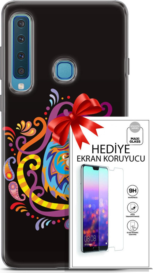 Samsung Galaxy A9 2018 Kılıf Orijinal Seri Scotish-British 02 Yerel Kedi Kapak Ve Ekran Koruyucu