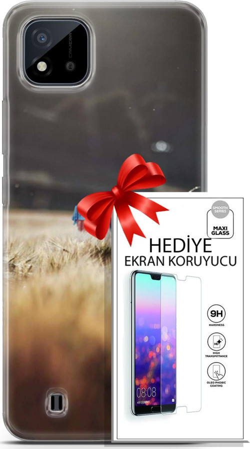 Realme C11 2021 Kılıf Orijinal Seri Pubg 03 Ana Karakter Arka Kapak + Ekran Koruyucu