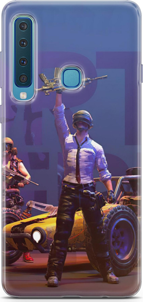 Samsung Galaxy A9 2018 Kılıf Orijinal Seri Pubg 05 Silahlı Karakter Koruma Kılıfı + Ekran Koruyucu