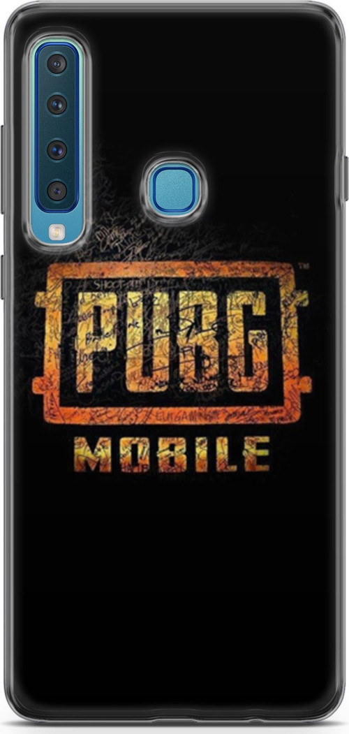 Samsung Galaxy A9 2018 Kılıf Orijinal Seri Pubg 14 Logo Cover Kılıf + Ön Ekran Koruyucu