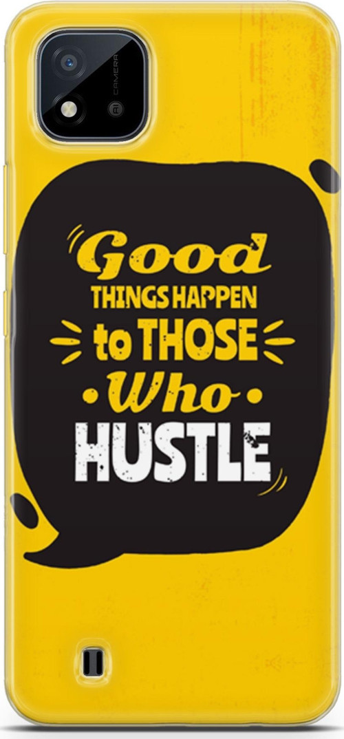 Realme C11 2021 Kılıf Orijinal Seri Typo 14 Good Things Happen Cover Kılıf