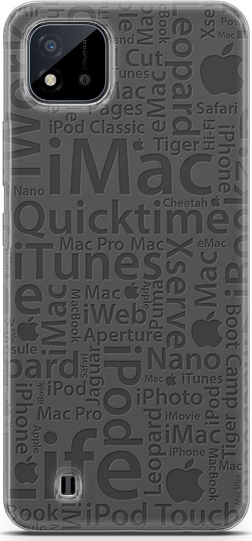 Realme C11 2021 Kılıf Orijinal Seri Typo 28 İmac İweb İlife İz Bırakmayan Kılıf
