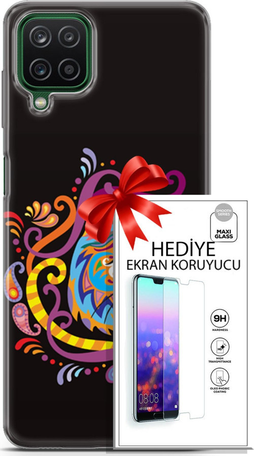 Samsung Galaxy A12 Kılıf Orijinal Seri Scotish-British 02 Yerel Kedi Kapak Ve Ekran Koruyucu