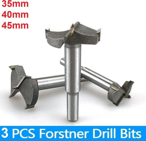 Ahşap Delme Panç Seti 35Mm 40Mm 45Mm 3Lü Karot Set Matkap Freze Ucu Menteşe