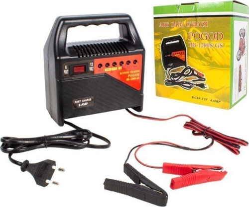 Pogod Hb-1260S-Gs 6 Volt - 12 Volt 6 Amper Ledli Göstergeli Akü Şarj Cihazı