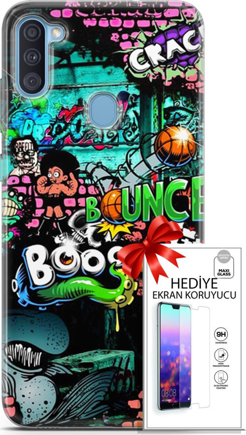 Samsung Galaxy A11 Kılıf Orijinal Seri Bounce 02 Lois Francis Kapak Ve Ekran Koruyucu