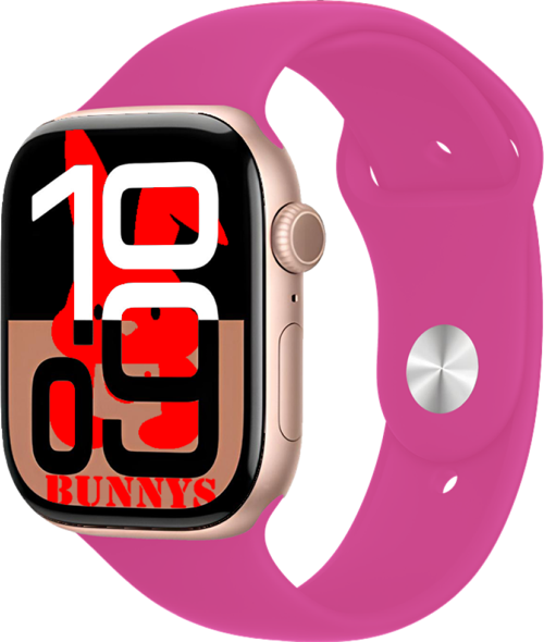 Samsung Galaxy M11 Uyumlu Pembe Akıllı Saat Watch10 2025 Hediyeli AMOLED EKRAN