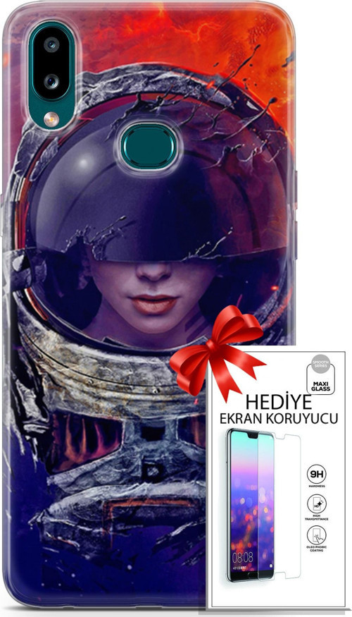 Samsung Galaxy A10S Kılıf Orijinal Seri Algorand 17 Astrolojika Yumuşak Kılıf + Ekran Koruyucu