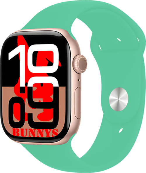 Samsung Galaxy A91 Uyumlu Su Yeşili Akıllı Saat Watch10 2025 Hediyeli AMOLED EKRAN