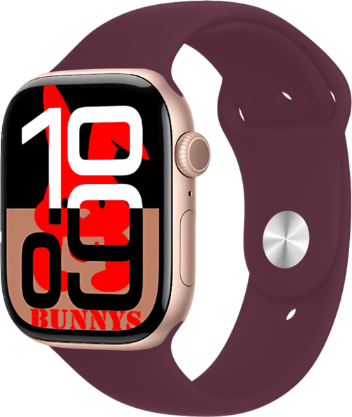 Samsung Galaxy S24 Ultra Uyumlu Bordo Akıllı Saat Watch10 2025 Hediyeli AMOLED EKRAN