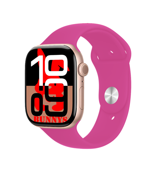 Samsung Galaxy M52 Uyumlu Pembe Akıllı Saat Watch10 2025 Hediyeli AMOLED EKRAN