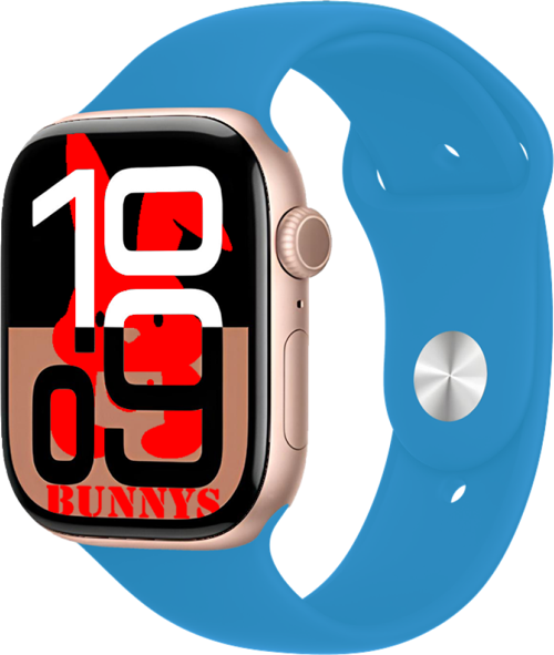 Samsung Galaxy S24 Ultra Uyumlu Açık Mavi Akıllı Saat Watch10 2025 Hediyeli AMOLED EKRAN