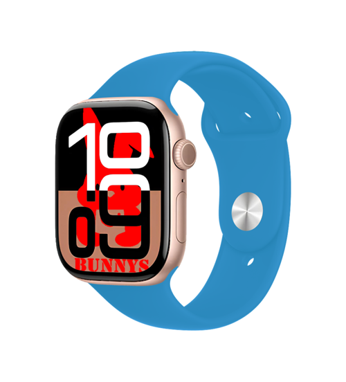 Xiaomi Mi 10 Uyumlu Açık Mavi Akıllı Saat Watch10 2025 Hediyeli AMOLED EKRAN