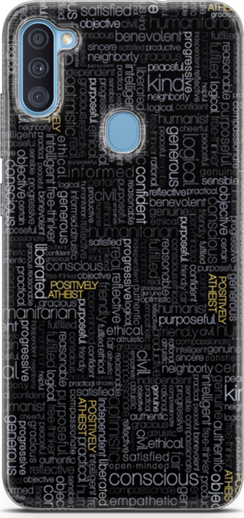Samsung Galaxy A11 Kılıf Orijinal Seri Typo 26 Confident Soft Kapak