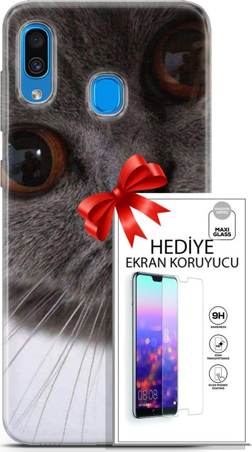 Samsung Galaxy A20 Kılıf Orijinal Seri Scotish-British 11 Pov British 4K Baskılı Kılıf + Ekran Koruyucu