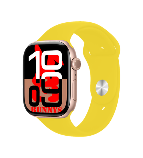 Samsung Galaxy A10 Uyumlu Sarı Akıllı Saat Watch10 2025 Hediyeli AMOLED EKRAN