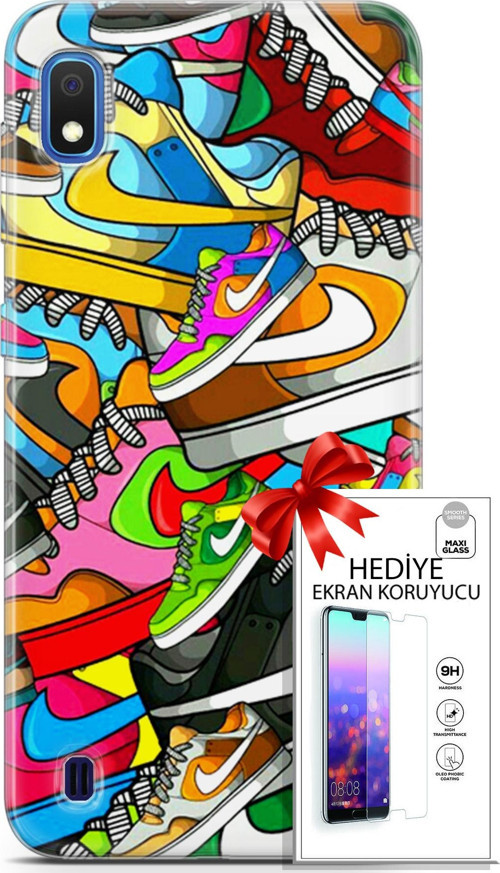 Samsung Galaxy A10 Kılıf Orijinal Seri Bounce 25 Jess Dawson Soyulmayan Kılıf + Ekran Koruyucu Full