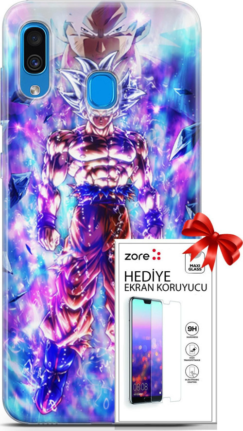 Samsung Galaxy A20 Kılıf Orijinal Seri Supers 12 Legends Anime Tasarım Kılıf + Ekran Koruyucu