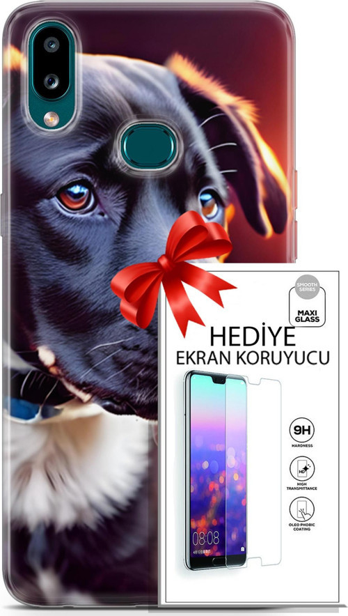 Samsung Galaxy A10S Kılıf Orijinal Seri Dogs 27 Rostov Lazer Kesim Silikon Ekran Koruyucu