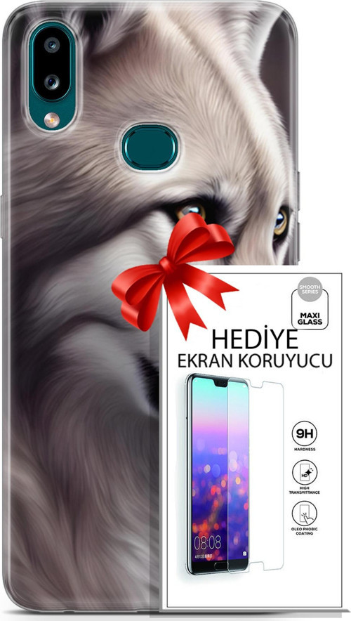 Samsung Galaxy A10S Kılıf Orijinal Seri Dogs 01 Yakışıklı Kurt Telefon Kılıfı + Ekran Koruyucu
