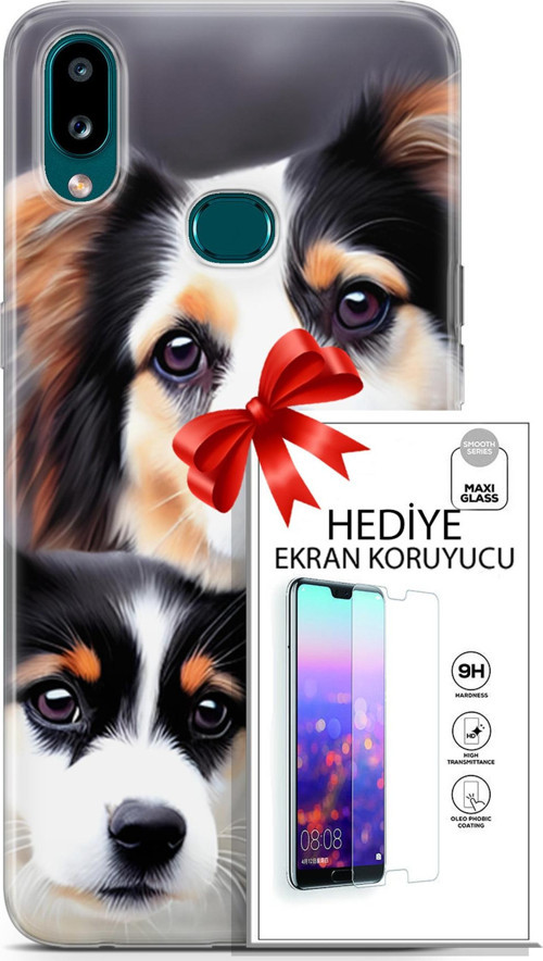 Samsung Galaxy A10S Kılıf Orijinal Seri Dogs 22 Bernese Dağ Köpeği Kap + Ekran Koruyucu