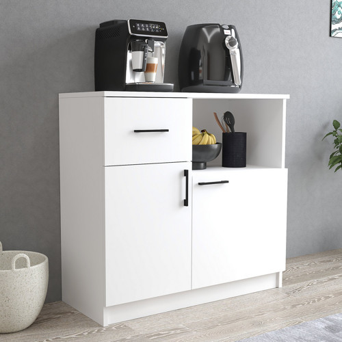 MTD0301 İnci 90 cm Kapaklı Çekmeceli Alt Mutfak Dolabı Beyaz