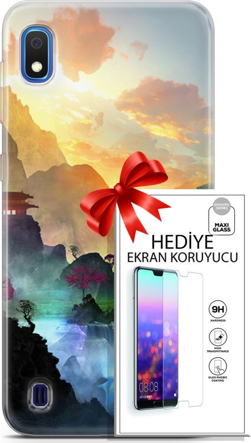 Samsung Galaxy A10 Kılıf Orijinal Seri Neo 06 Cyclops Koruyucu Kapak Ekran Koruyucu