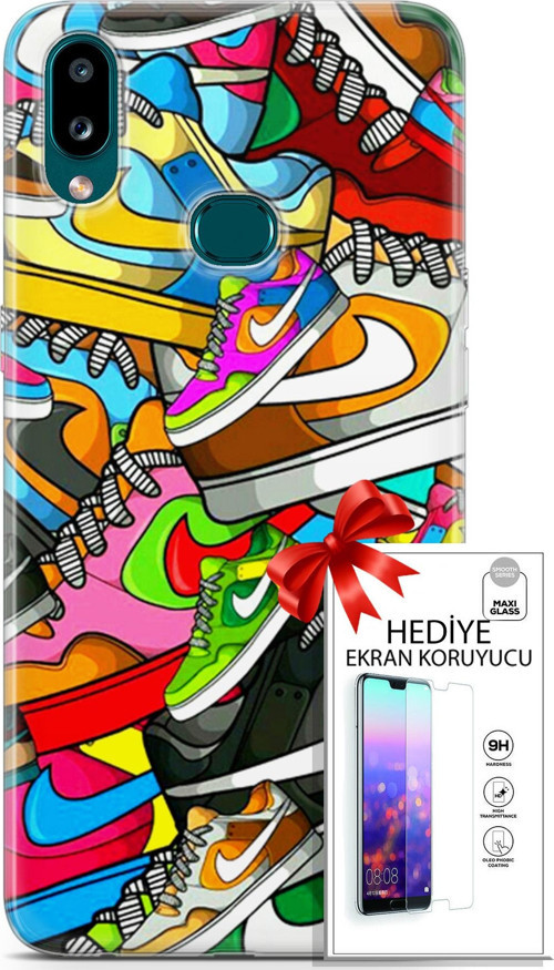 Samsung Galaxy A10S Kılıf Orijinal Seri Bounce 25 Jess Dawson Soyulmayan Kılıf + Ekran Koruyucu Full