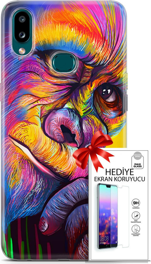 Samsung Galaxy A10S Kılıf Orijinal Seri Bounce 26 Skylar Carter Soft Kapak + Ekran Koruyucu