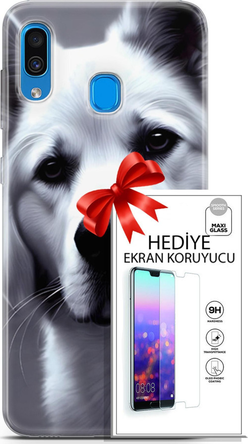 Samsung Galaxy A20 Kılıf Orijinal Seri Dogs 17 Avcı Yumuşak Kılıf + Ekran Koruyucu