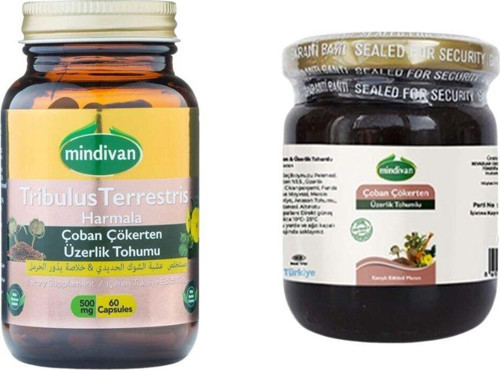 Çoban Çökerten (Tribulus Terrestris) & Üzerlik Tohumlu (Harmala) Macun Ve Kapsül Set