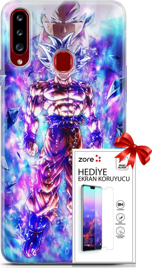 Samsung Galaxy A20S Kılıf Orijinal Seri Supers 12 Legends Anime Tasarım Kılıf + Ekran Koruyucu