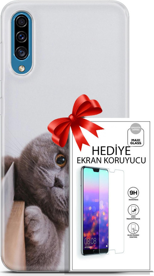 Samsung Galaxy A30S Kılıf Orijinal Seri Scotish-British 06 Duman Koruyucu Kapak Ekran Koruyucu
