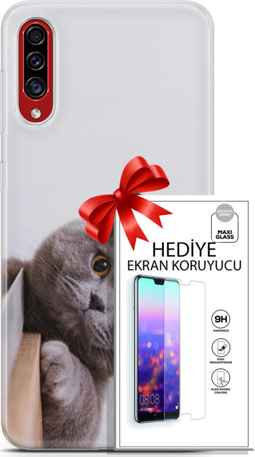 Samsung Galaxy A50S Kılıf Orijinal Seri Scotish-British 06 Duman Koruyucu Kapak Ekran Koruyucu