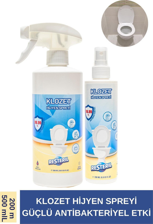 Klozet Kapağı Su Bazlı Dezenfektan Sprey %99 Sterilizasyon Çanta Boy Hijyen Sprey 200-500ml