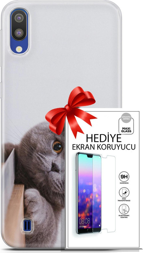 Samsung Galaxy M10 Kılıf Orijinal Seri Scotish-British 06 Duman Koruyucu Kapak Ekran Koruyucu