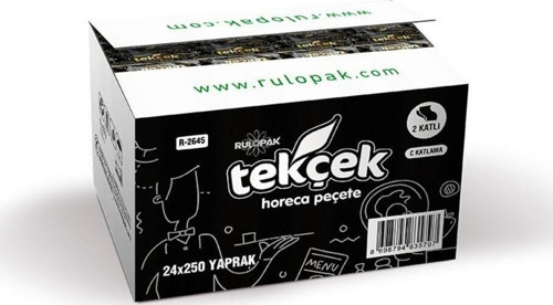 Tekçek Horeca Maxi Dispenser Peçete 2 Katlı 250 Yaprak 24'Lü Paket