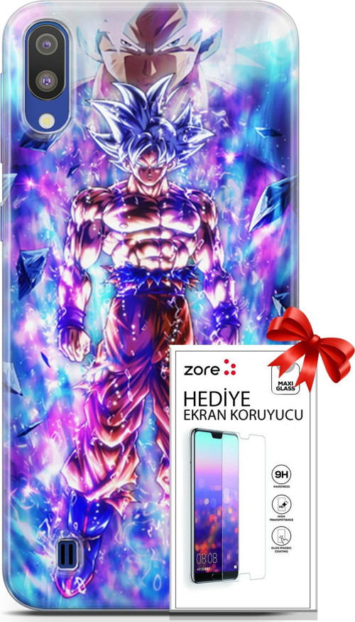 Samsung Galaxy M10 Kılıf Orijinal Seri Supers 12 Legends Anime Tasarım Kılıf + Ekran Koruyucu