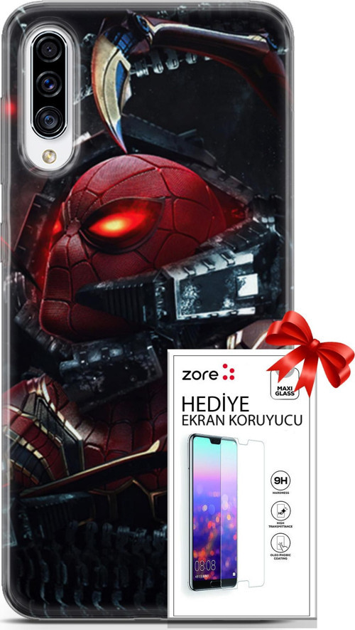 Samsung Galaxy A70S Kılıf Orijinal Seri Supers 20 Doctor Octopus Renkli Kılıf Ekran Koruyucu
