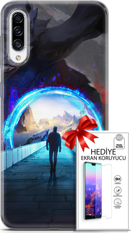Samsung Galaxy A70S Kılıf Orijinal Seri Algorand 06 Tünelin Sonu Koruyucu Kapak Ekran Koruyucu