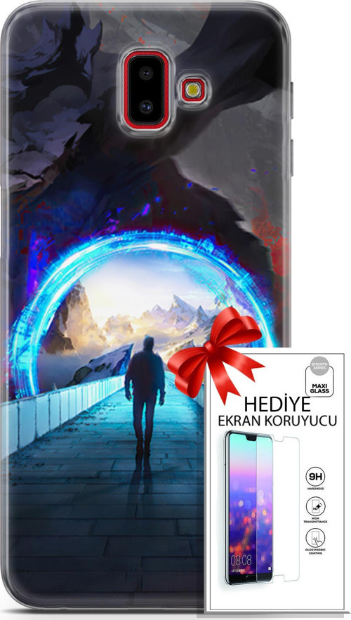 Samsung Galaxy J6 Plus Kılıf Orijinal Seri Algorand 06 Tünelin Sonu Koruyucu Kapak Ekran Koruyucu