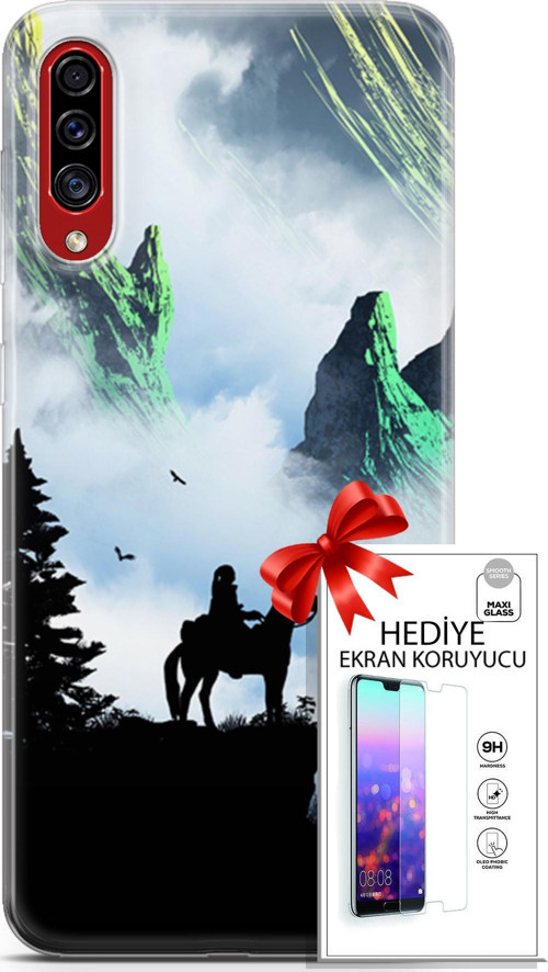 Samsung Galaxy A50S Kılıf Orijinal Seri Algorand 25 Atlı Soyulmayan Kılıf + Ekran Koruyucu Full Koruma
