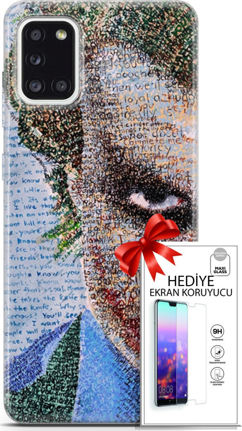 Samsung Galaxy A31 Kılıf Orijinal Seri Cardano 10 Joker Full Hd Kılıf + Ekran Koruyucu