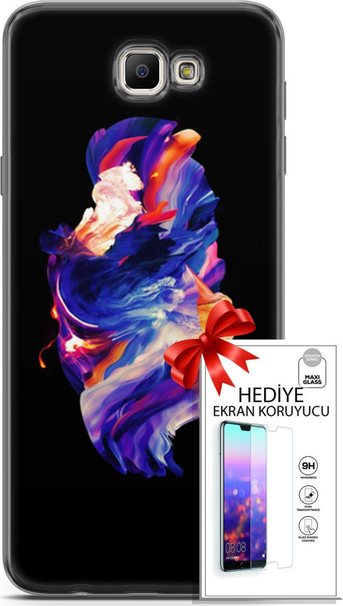 Samsung Galaxy J7 Prime Kılıf Orijinal Seri Cardano 12 Wallpapaer Tasarım Kılıf + Ekran Koruyucu