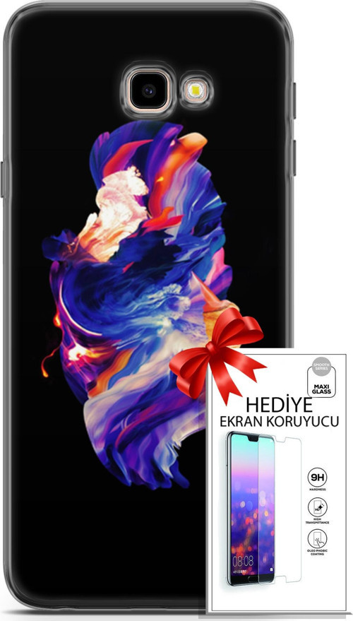 Samsung Galaxy J4 Plus Kılıf Orijinal Seri Cardano 12 Wallpapaer Tasarım Kılıf + Ekran Koruyucu